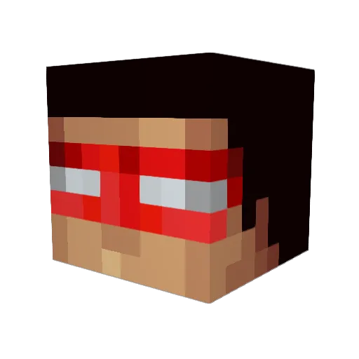 _McWinnie_ Minecraft avatar head, 3D render