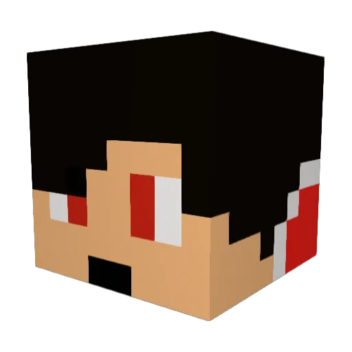 _Mc_Gaming_ Minecraft avatar head, 3D render