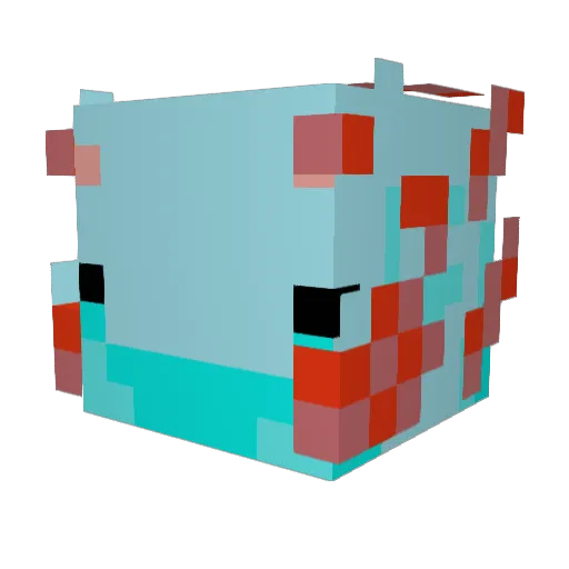 _Me1oman_ Minecraft avatar head, 3D render