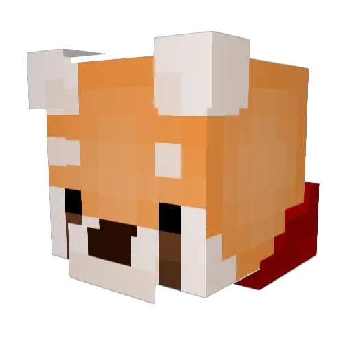 _MeMex_ Minecraft avatar head, 3D render