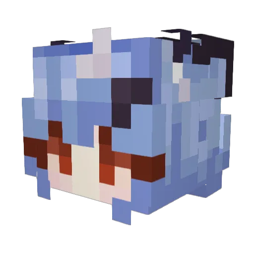_MediocreAtBest Minecraft avatar head, 3D render