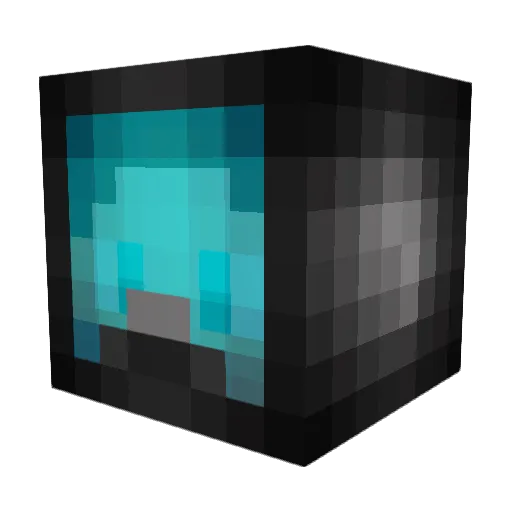 _Mefine Minecraft avatar head, 3D render