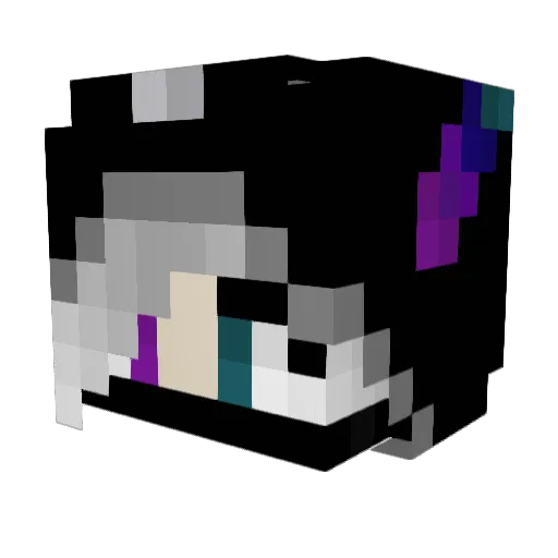 _Melike_Ebru_ Minecraft avatar head, 3D render
