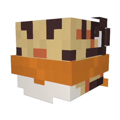_Melz Minecraft avatar head, 3D render