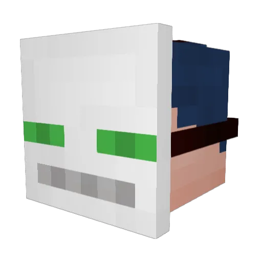 _Memoryk Minecraft avatar head, 3D render