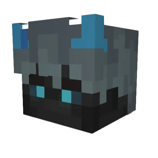 _Men1on Minecraft avatar head, 3D render