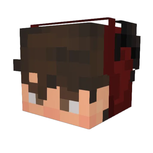 _Meno1212_ Minecraft avatar head, 3D render