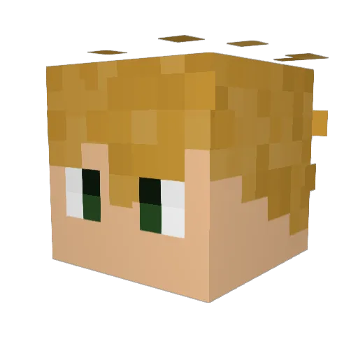 _Mentalist_ Minecraft avatar head, 3D render