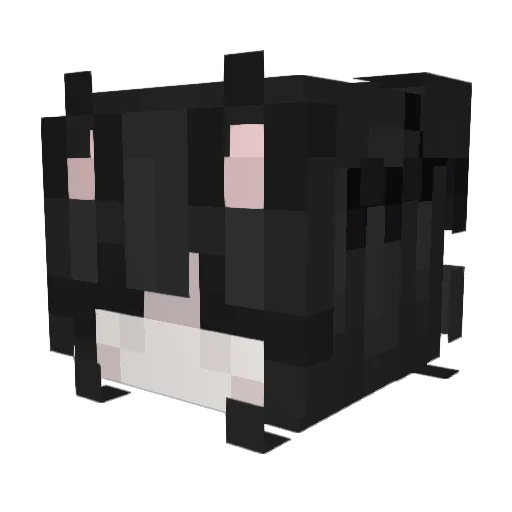 _Mer_rin219_ Minecraft avatar head, 3D render
