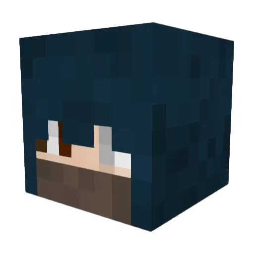 _Merorevan_ Minecraft avatar head, 3D render