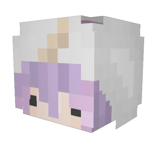 _Merula_ Minecraft avatar head, 3D render