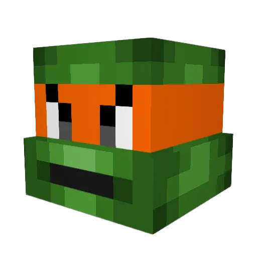 _Mexl_ Minecraft avatar head, 3D render