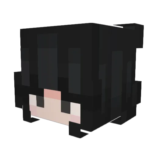 _MiT0_ Minecraft avatar head, 3D render