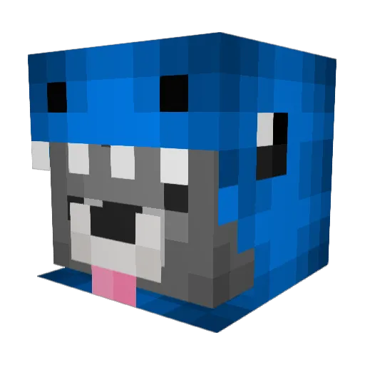 _Michi04_ Minecraft avatar head, 3D render