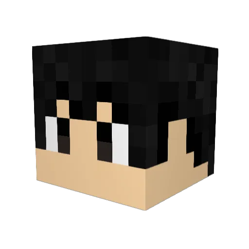 _Miclai_ Minecraft avatar head, 3D render