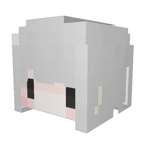 _Mifan_ Minecraft avatar head, 3D render