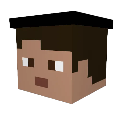 _Mific_ Minecraft avatar head, 3D render
