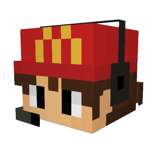 _Miiss_ Minecraft avatar head, 3D render