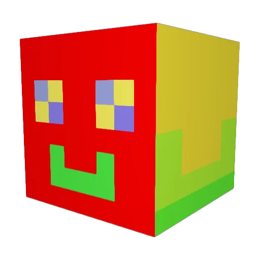 _MikeyD_ Minecraft avatar head, 3D render
