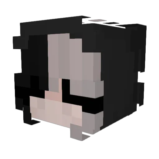 _Milchen_ Minecraft avatar head, 3D render