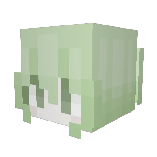 _Milka__ Minecraft avatar head, 3D render