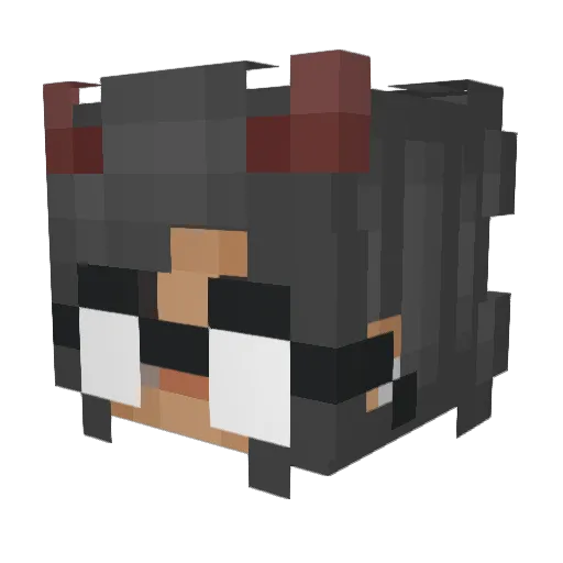 _MilkyTea__ Minecraft avatar head, 3D render