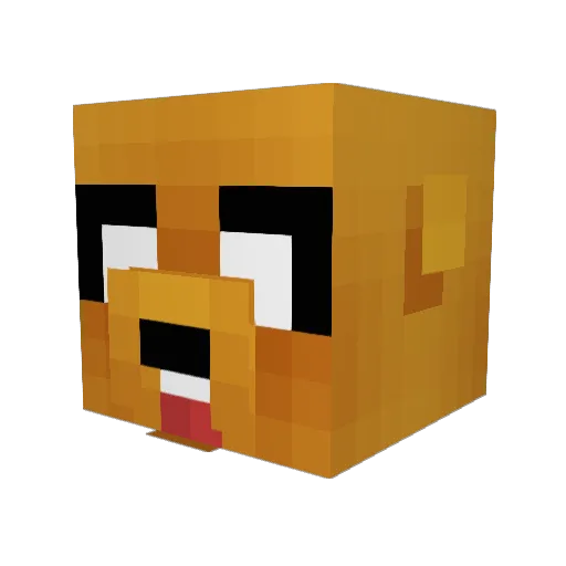 _Milo_H Minecraft avatar head, 3D render