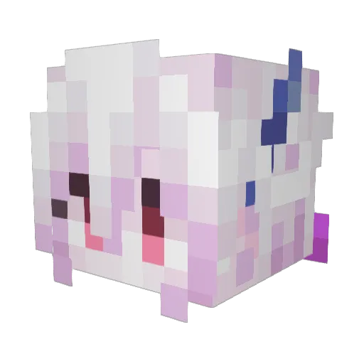 _MinaTi_ Minecraft avatar head, 3D render