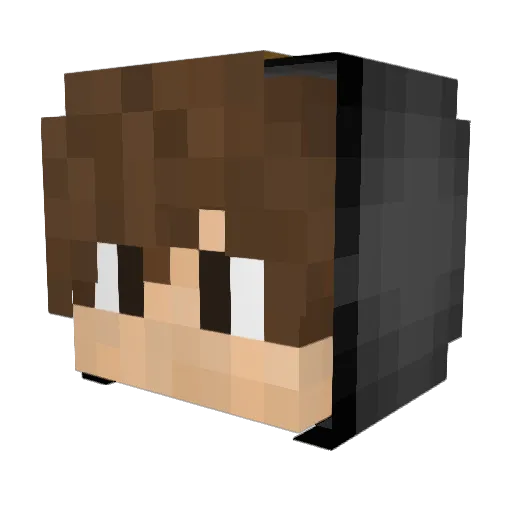 _Minecraftiano_ Minecraft avatar head, 3D render