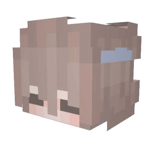 _Mingie Minecraft avatar head, 3D render