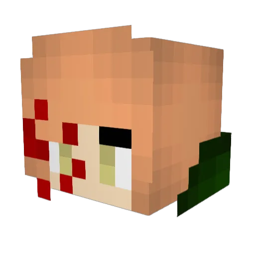 _MiniCupcake_ Minecraft avatar head, 3D render