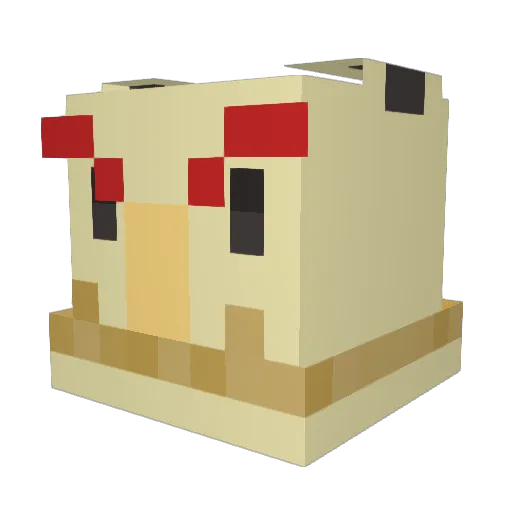 _Minsc_And_Boo_ Minecraft avatar head, 3D render