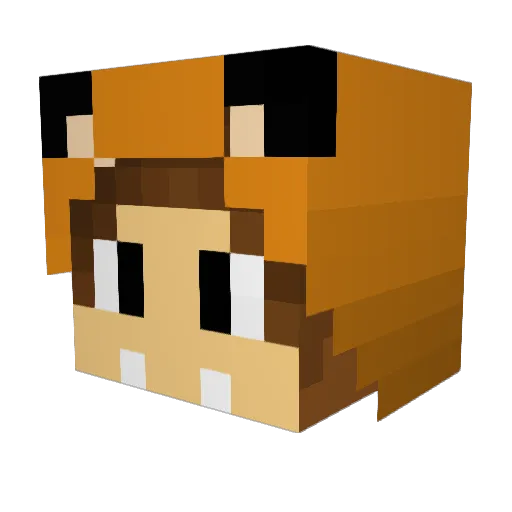 _Mintex_ Minecraft avatar head, 3D render