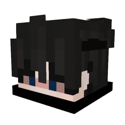 _Miqqix_ Minecraft avatar head, 3D render