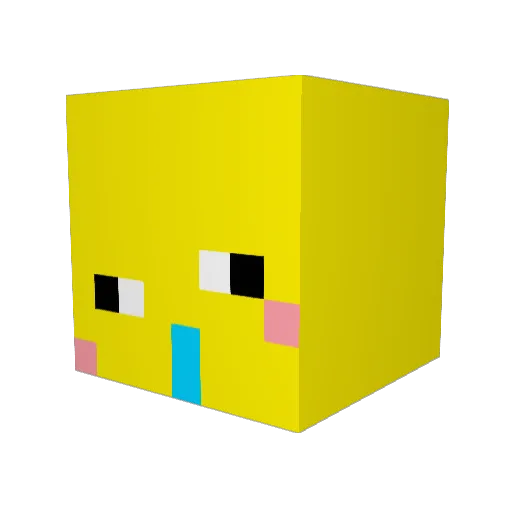 _Miru__ Minecraft avatar head, 3D render