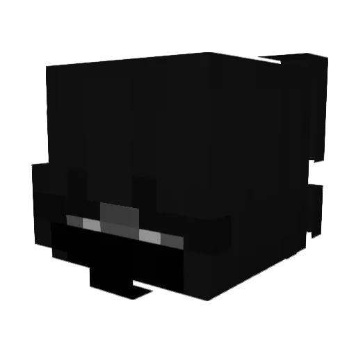 _Mishaa Minecraft avatar head, 3D render