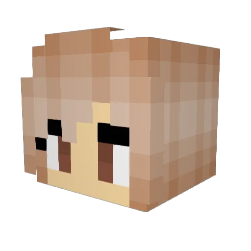 _MissGames_ Minecraft avatar head, 3D render