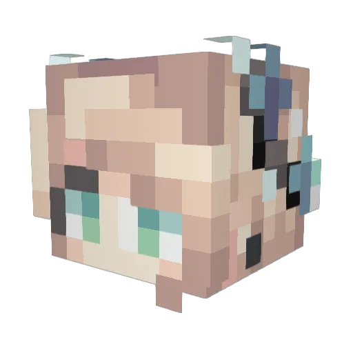 _Miss_O Minecraft avatar head, 3D render