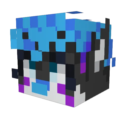 _Mithy_ Minecraft avatar head, 3D render