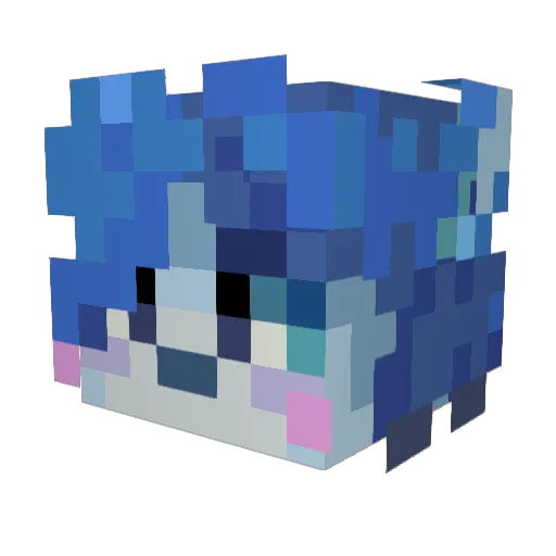 _Mitrabilli_ Minecraft avatar head, 3D render