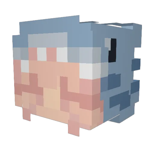 _Mits Minecraft avatar head, 3D render