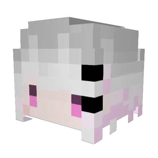 _Miyav Minecraft avatar head, 3D render
