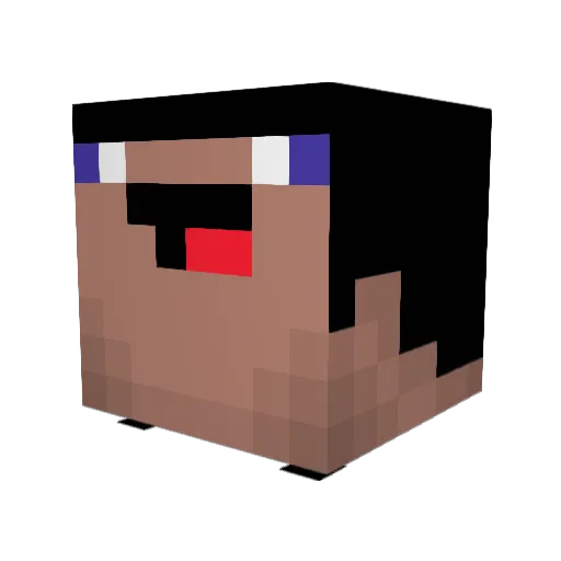 _MoRatz_ Minecraft avatar head, 3D render