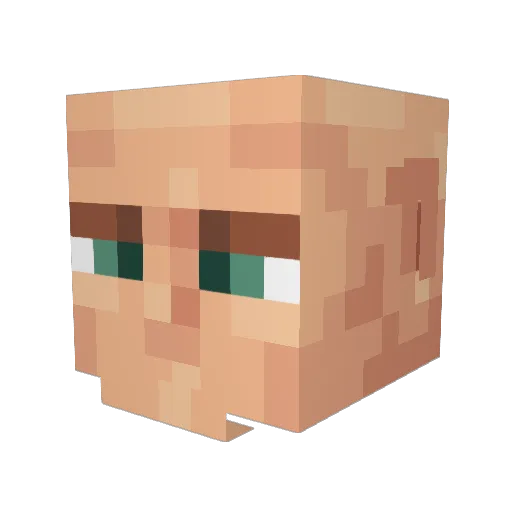 _Mogzy_ Minecraft avatar head, 3D render