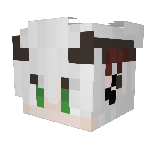 _Moii Minecraft avatar head, 3D render