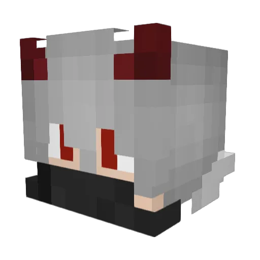_Mokhtar Minecraft avatar head, 3D render
