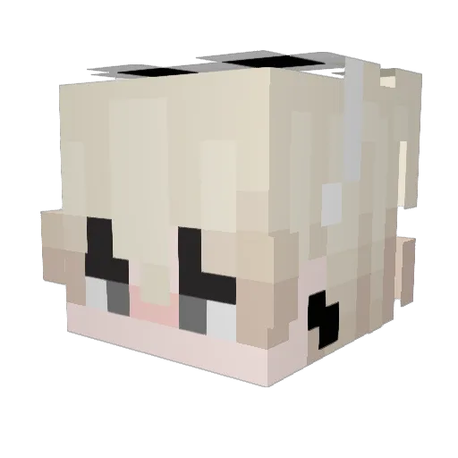 _Molrayong Minecraft avatar head, 3D render