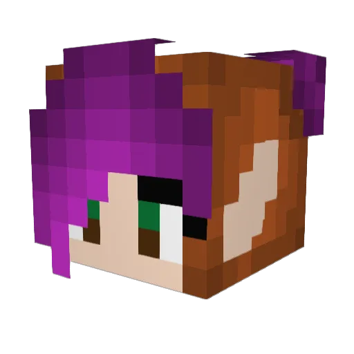 _Molsz_ Minecraft avatar head, 3D render