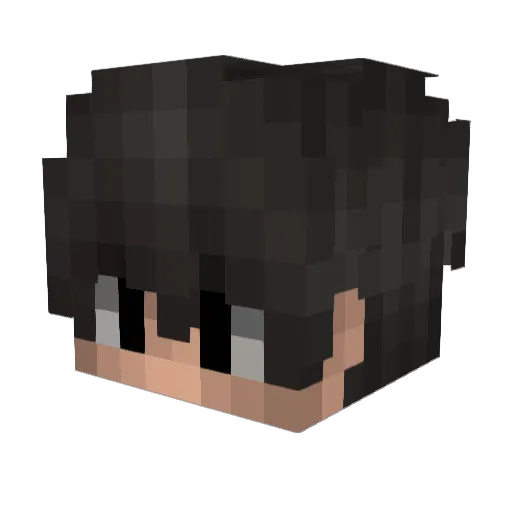 _MondZauber_ Minecraft avatar head, 3D render