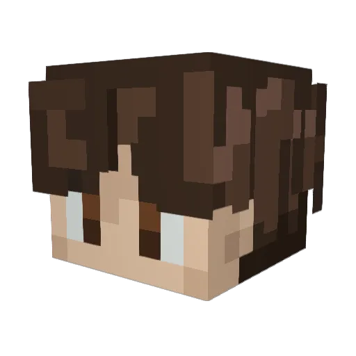 _MongoMan_ Minecraft avatar head, 3D render